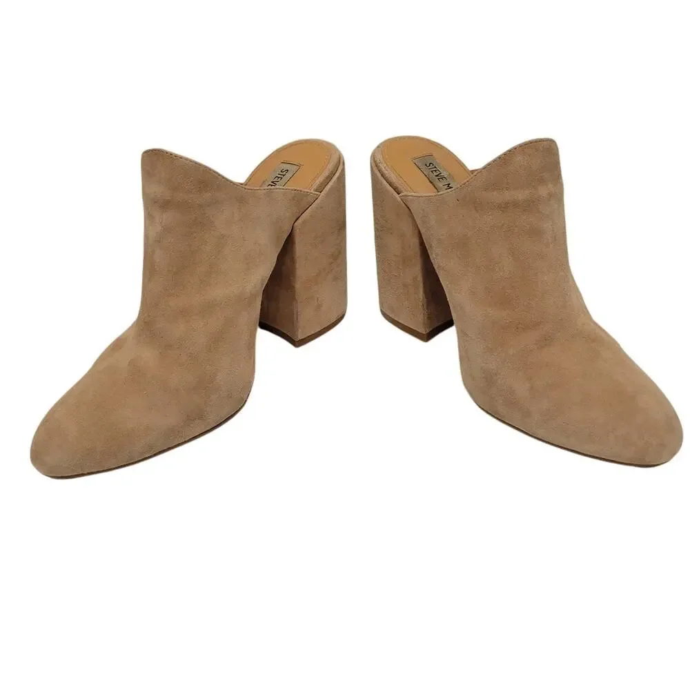 Steve Madden Stella Leather High Heel Mule Sz 8.5